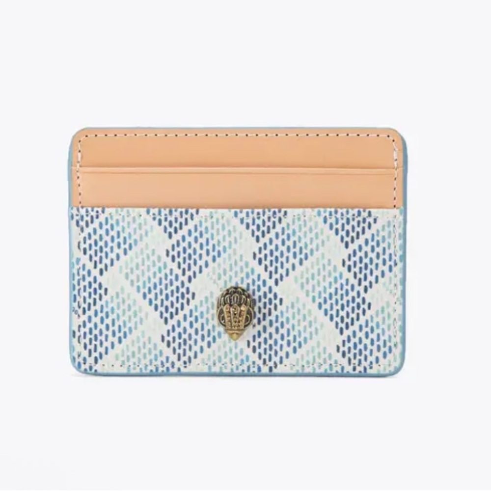 Kurt Geiger Blue and Tan Card Holder